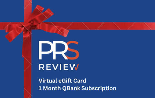 1 Month PRS Review Qbank Subscription eGift Card